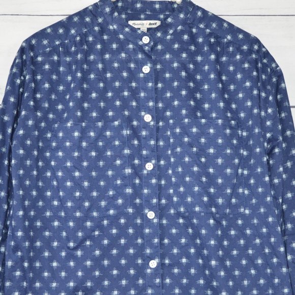 MADEWELL | x Daryl K Blue Long Sleeve Button-Down - Picture 4 of 11